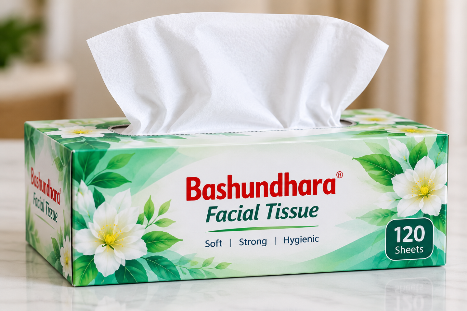 Facial Tissue (120 sheets) - Bashundhara Tissue