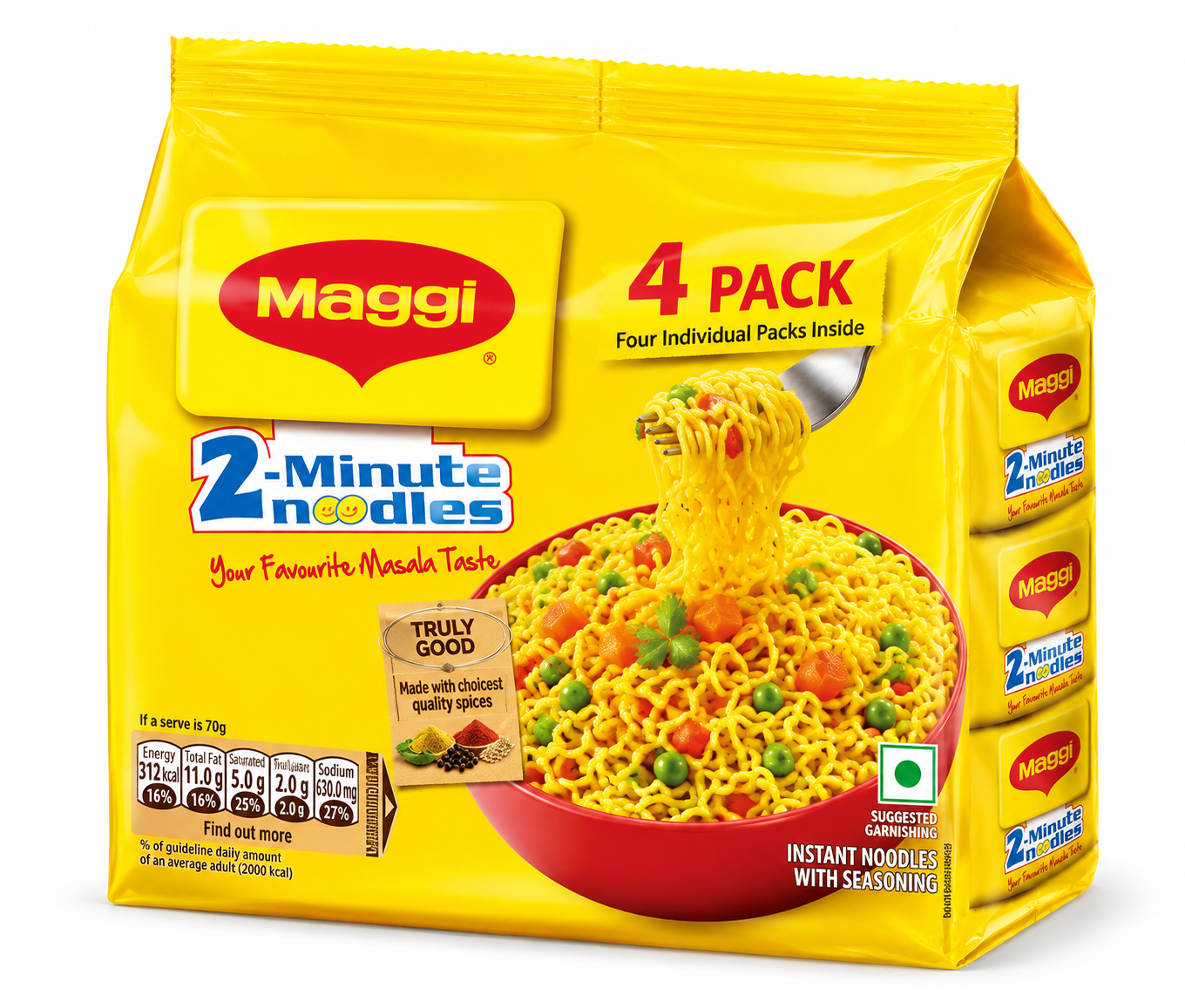 Maggi Instant Noodles — 4 Pack (Net weight: 248 gm) — 2