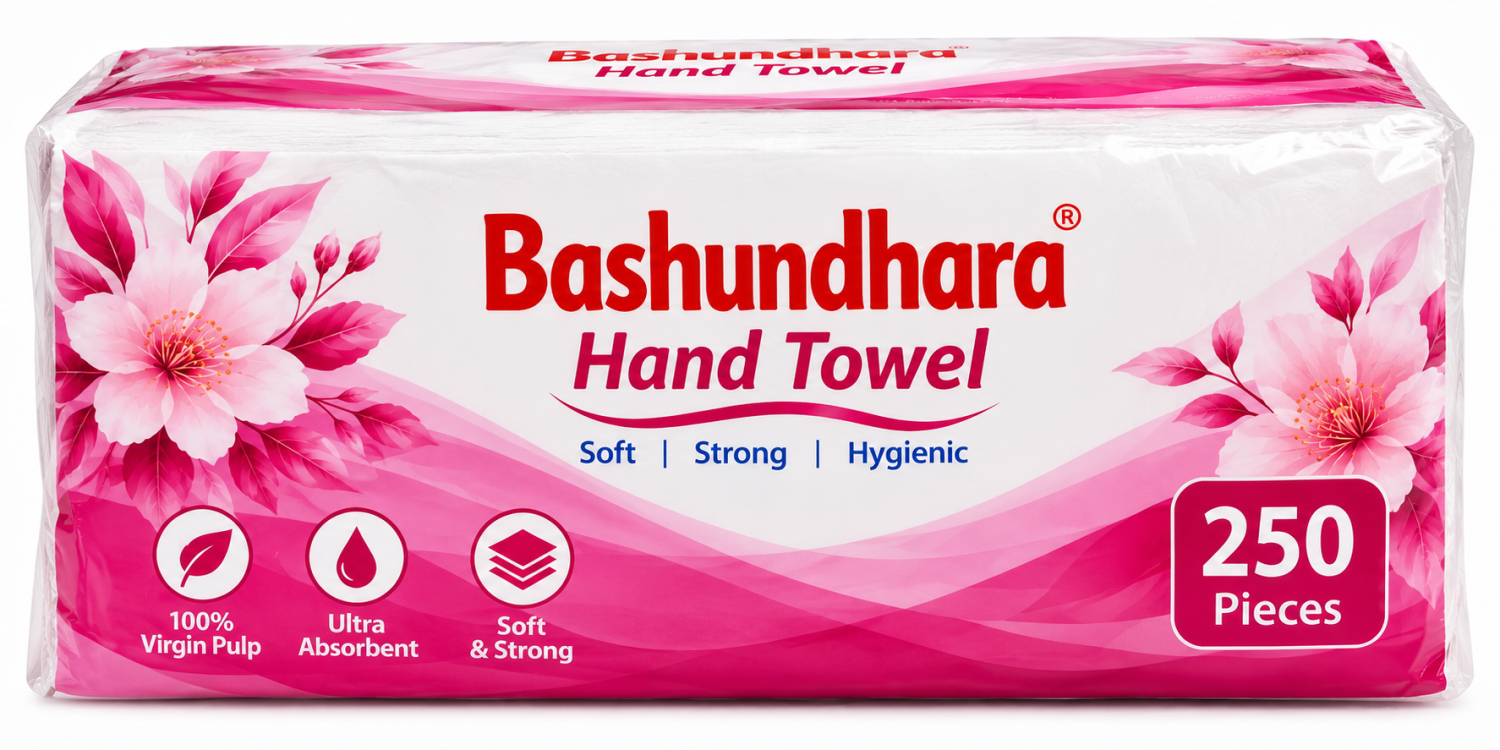 Bashundhara Hand Towel — 250 পিস