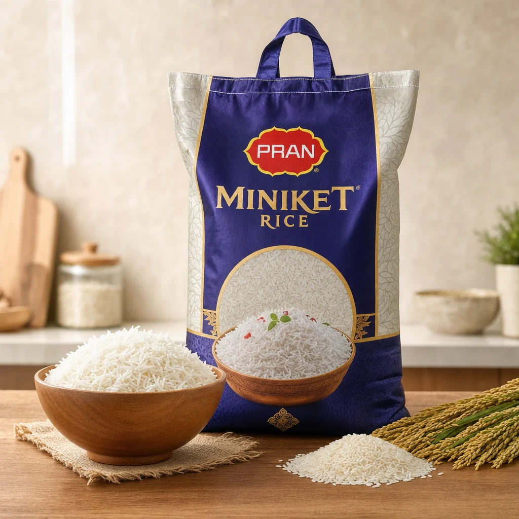 Pran Rice Miniket Rice - 5 kg