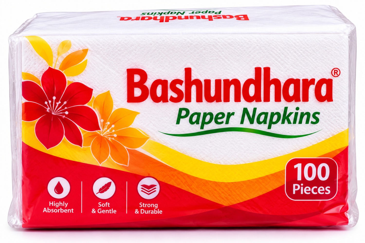 Bashundhara Paper Napkins – 100 Pieces