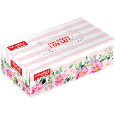 Bashundhara Facial Tissue 100X2 ply - (Perfumed)